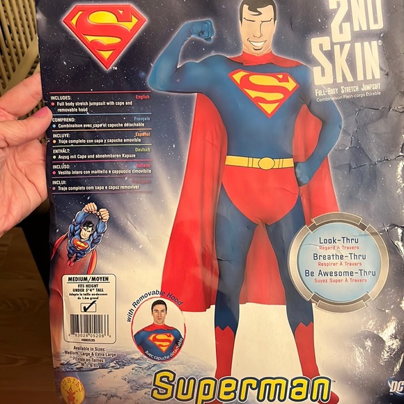 Adult Men's Superman 2nd Skin Costume main image 1